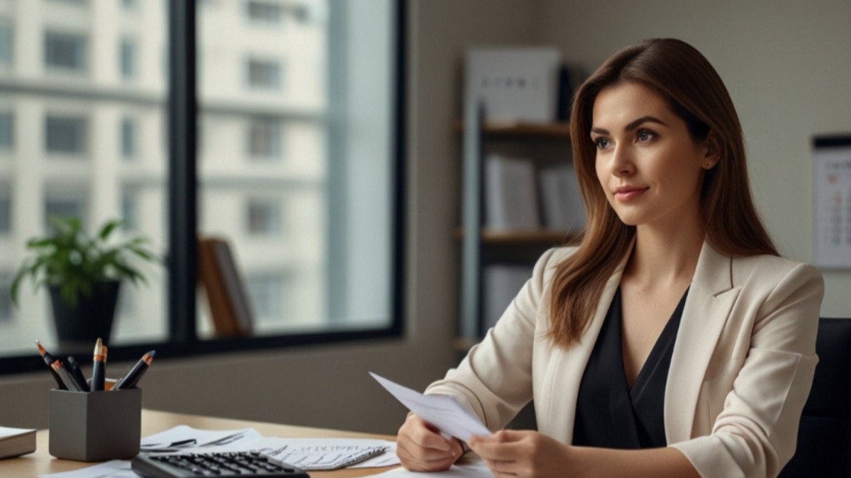 Organized financial documents on a desk